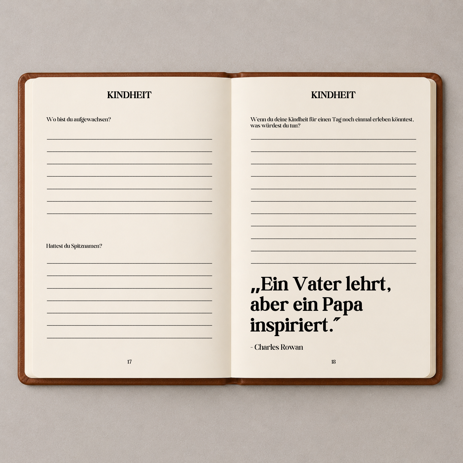 Papas Geschichten – Ein Erinnerungsbuch 🤎 VATERTAG SALE 🤎